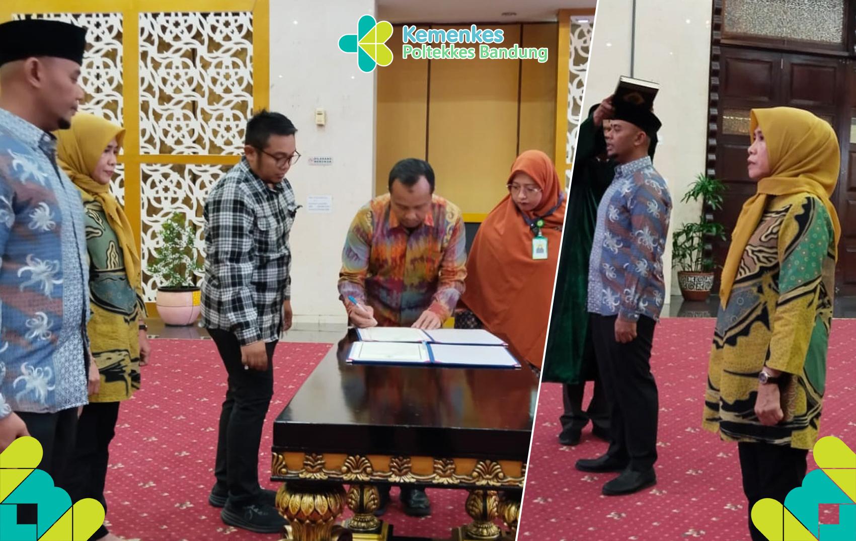 PELANTIKAN WAKIL DIREKTUR II POLTEKKES KEMENKES BANDUNG