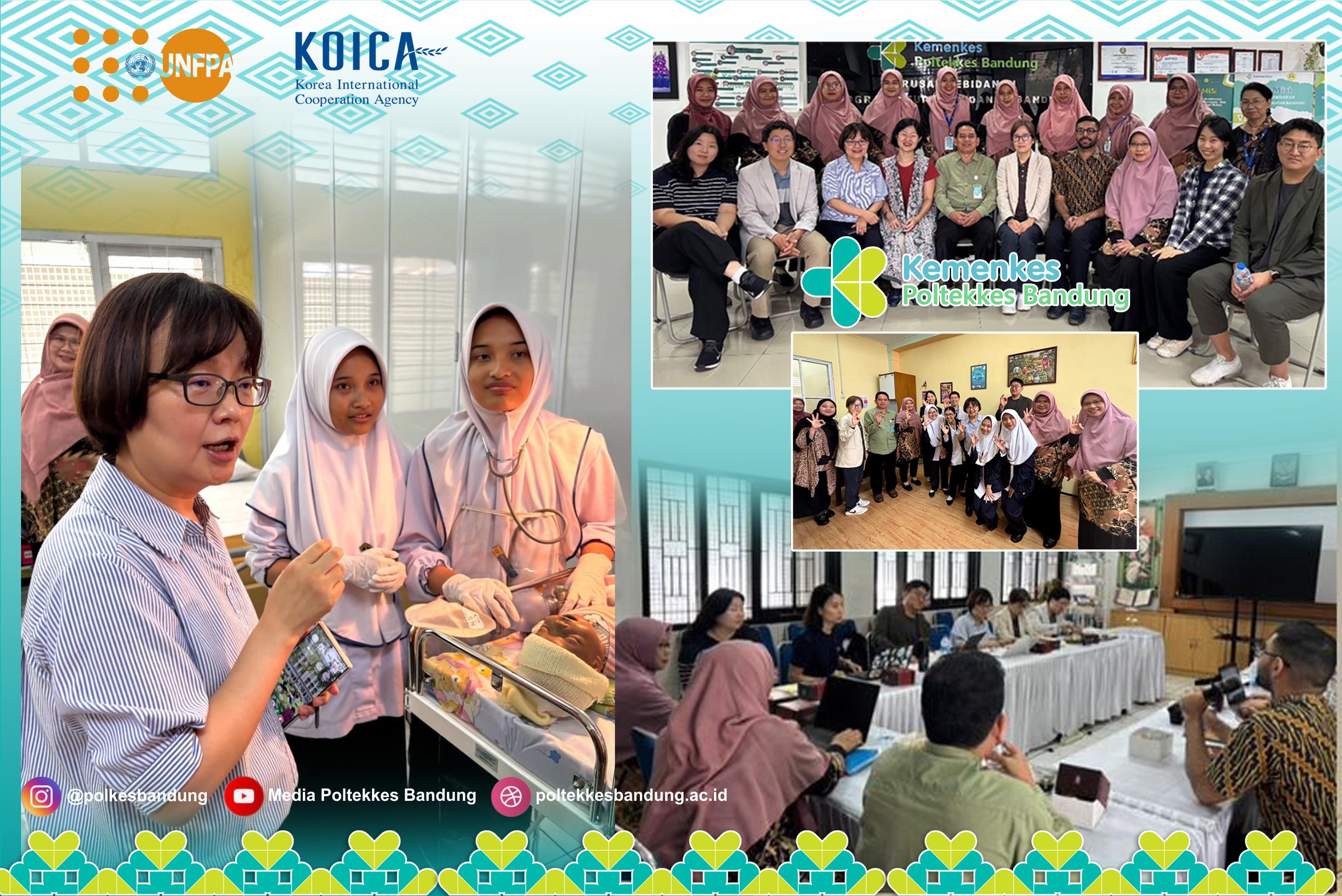 KUNJUNGAN KOICA DAN UNFPA ke Jurusan Kebidanan Bandung Poltekkes Kemenkes Bandung
