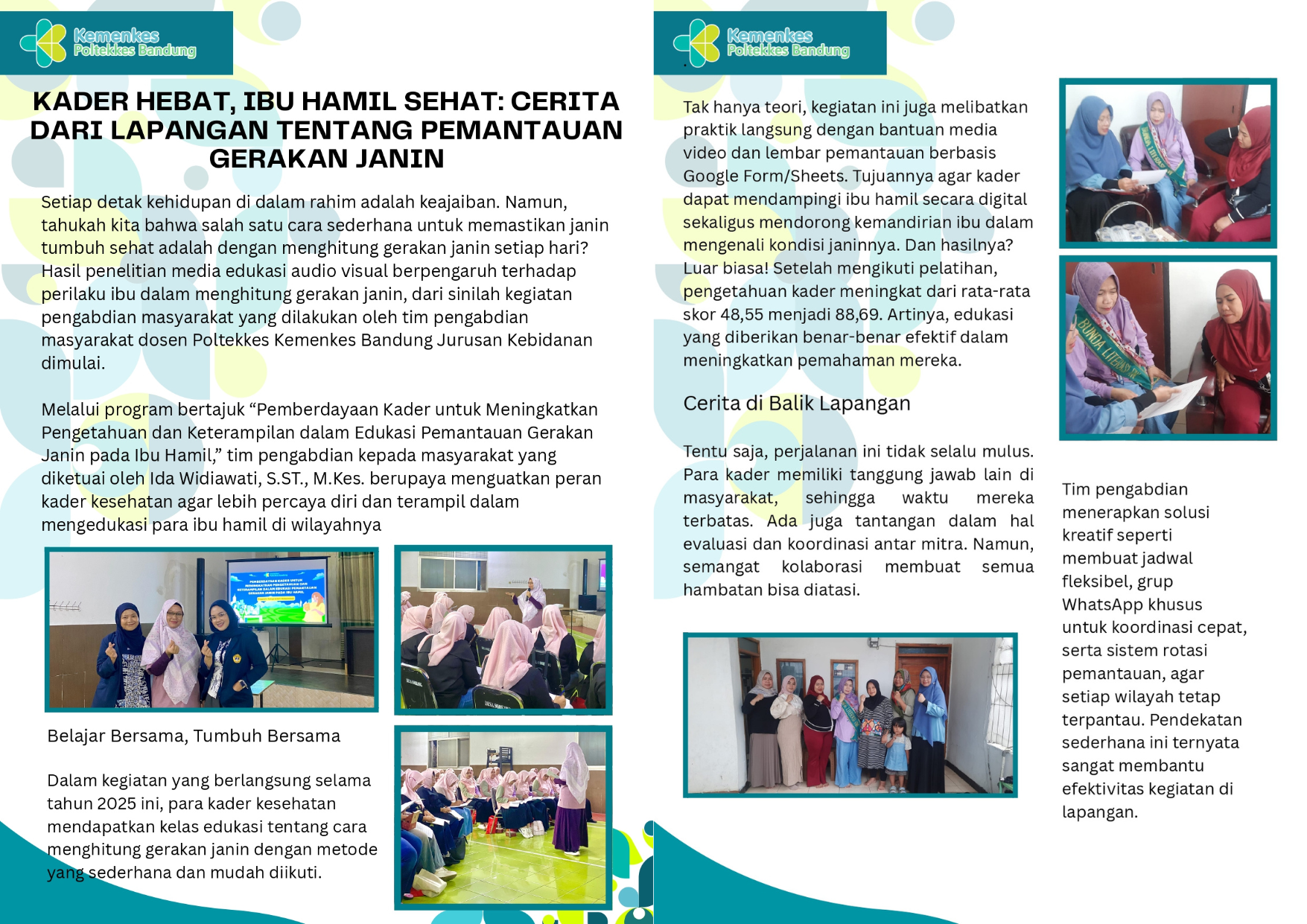 Kader Hebat, Ibu Hamil Sehat : Cerita dari Lapangan tentang Pemantauan Gerakan Janin