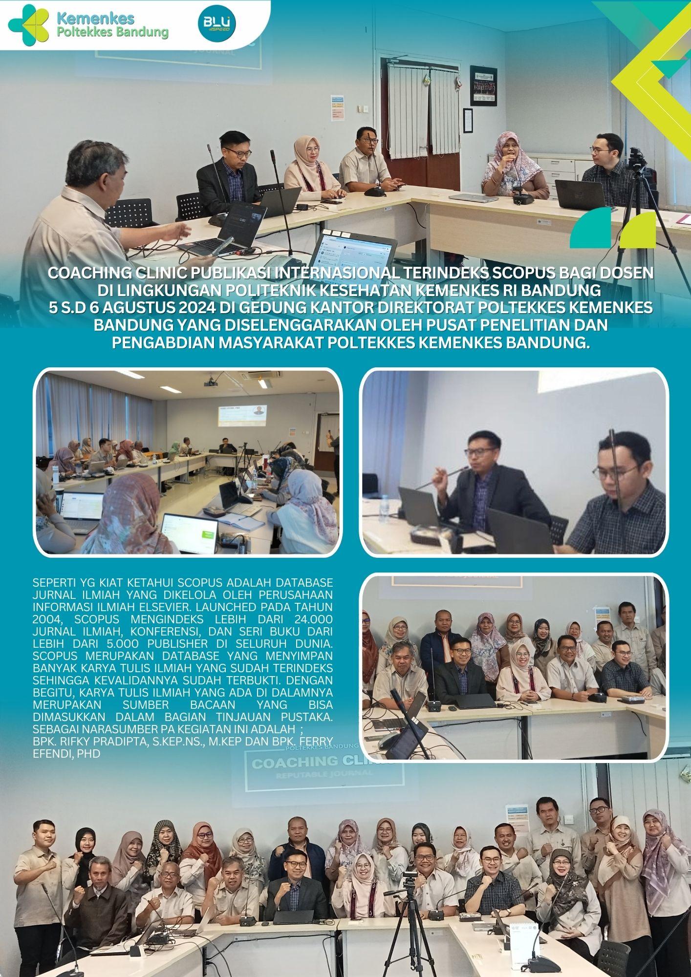 Coaching Clinic Publikasi Internasional Terindeks Scopus